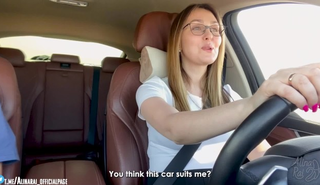Жесткий секс в авто после автошколы: уроки вождения закончились горячо