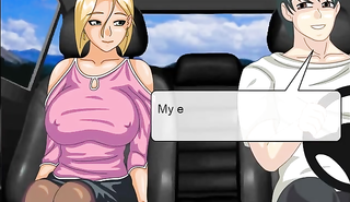 Шлюха в анимации ебется с водилой в машине