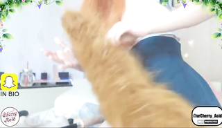 Пылающая красотка экспериментирует с секс-игрушками в постели